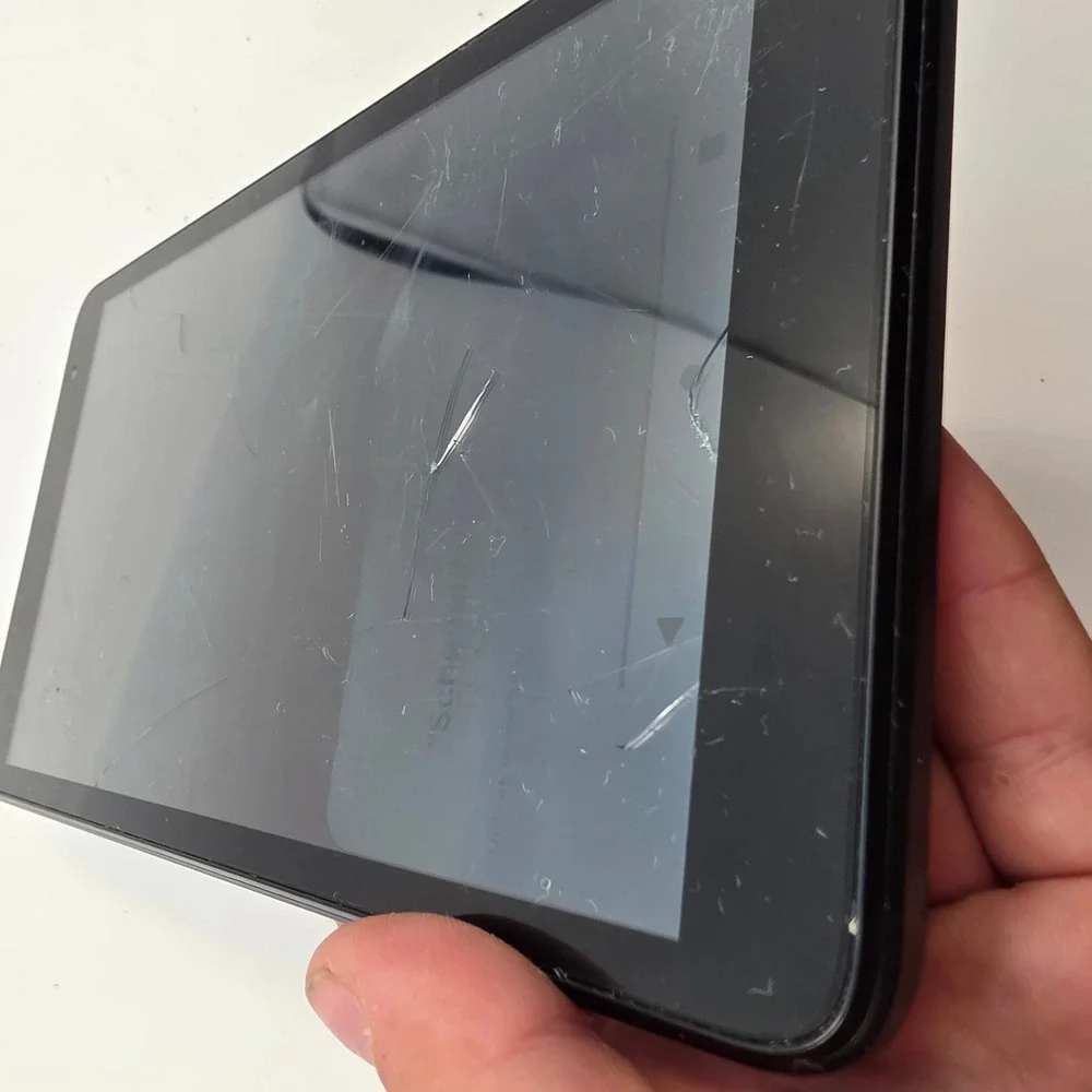 BLU‎ M8L Android Tablet 8 inch Display Black Cracked Screen For Parts Repair O5